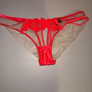 Honey Birdette Amelie Hot Pink Floral Lace Lingerie